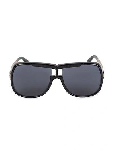 Tom Ford 62mm Injected Shield Sunglasses In Black