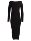 Totême Orville Knit Midi Dress In Black