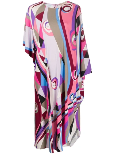 Emilio Pucci Abstract Print Dress In Pink