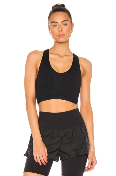 Free People X Fp Movement Free Throw Crop Top In Black