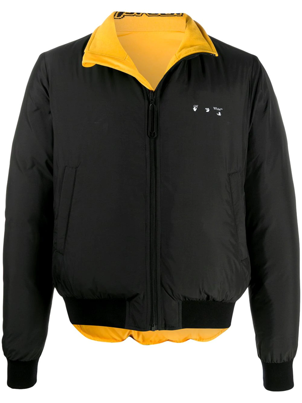 off white black puffer jacket