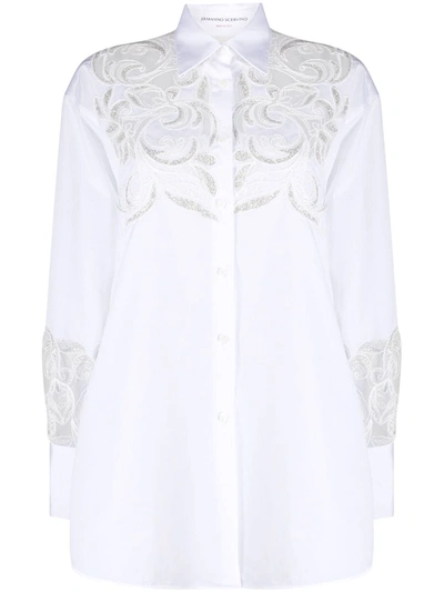 Ermanno Scervino Lace Cut-out Shirt In White
