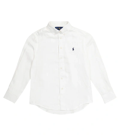 Polo Ralph Lauren Kids' Cotton With Logo Shirt In White