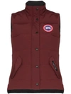 Canada Goose Freestyle Sleeveless Shell-down Gilet In Red