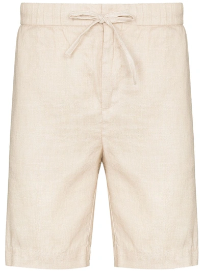 Frescobol Carioca Drawstring-waist Knee-length Shorts In Neutrals