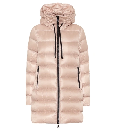 Moncler Suyen Down Quilted Nylon Hooded Parka In Pink