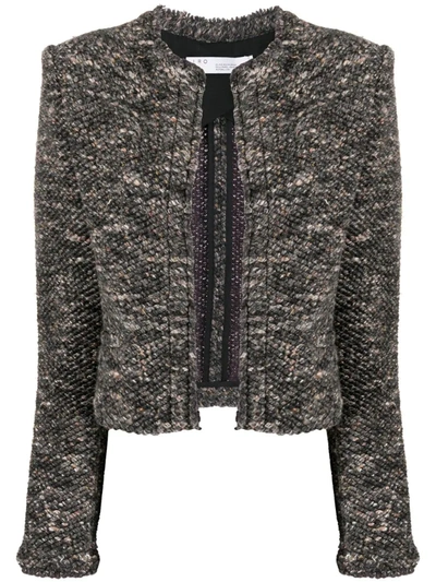 Iro Embroidered Fitted Jacket In Grey