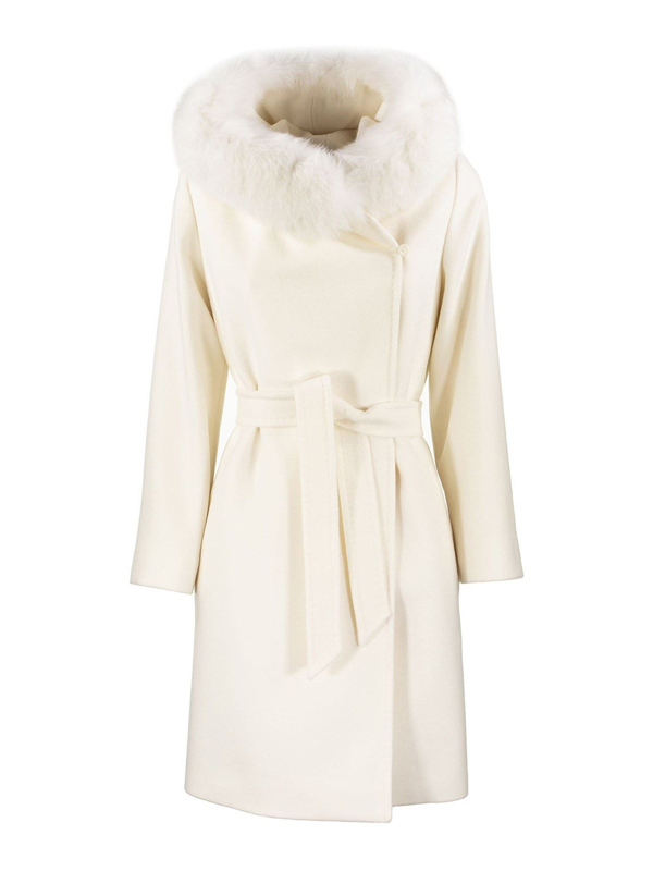 mango fur hooded coat