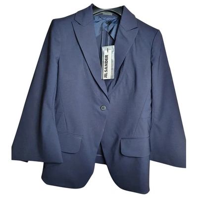 Pre-owned Jil Sander Blue Wool Jacket