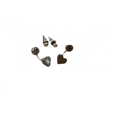 Pre-owned Fossil Earrings In Silver