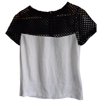 Pre-owned Sandro White Viscose Top