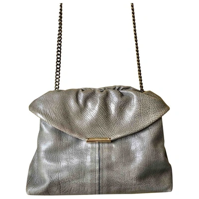 Pre-owned Nina Ricci Leather Handbag In Grey