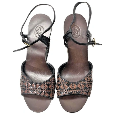 Pre-owned Ash Leather Sandals In Brown