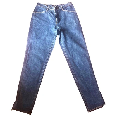 Pre-owned Fiorucci Straight Jeans In Blue