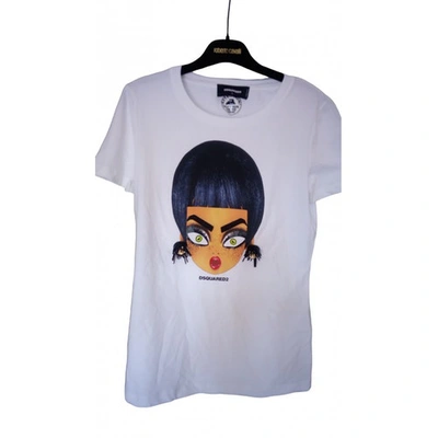 Pre-owned Dsquared2 White Cotton Top