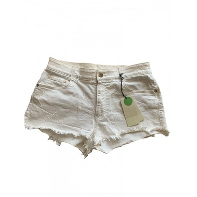 Pre-owned Stella Mccartney Short Jeans In White