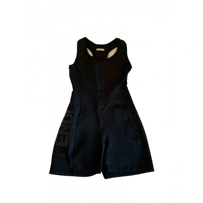 Pre-owned Fendi Black Jumpsuit