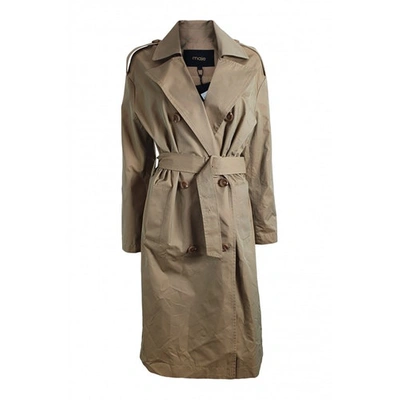 Pre-owned Maje Beige Cotton Trench Coat