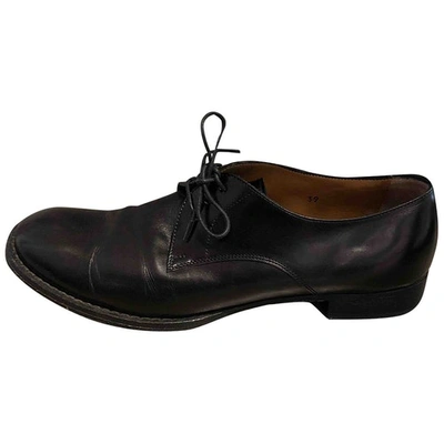 Pre-owned Mauro Grifoni Black Leather Lace Ups