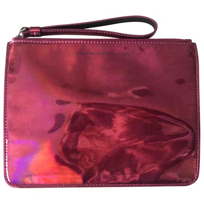 Pre-owned Marc By Marc Jacobs Patent Leather Clutch Bag In Pink