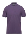 Brunello Cucinelli Polo Shirts In Purple