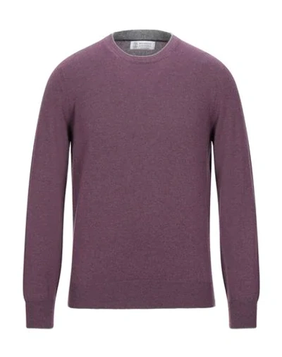 Brunello Cucinelli Sweaters In Purple