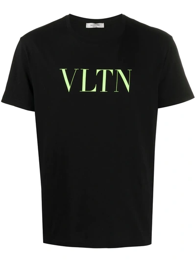 Valentino Black & Green 'vltn' T-shirt