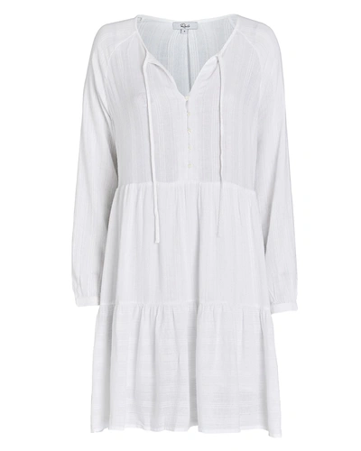Rails Jayla Long Sleeve Minidress In White