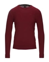 Armani Exchange Sweaters In Maroon