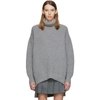 Givenchy Oversized Chunky Turtleneck Sweater In Grey