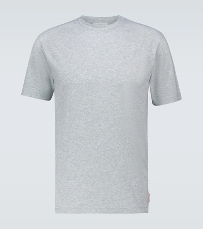 Acne Studios Everrick Pink Label T-shirt In Pale Grey