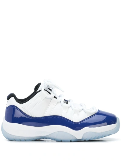 Nike Air Jordan 11 Low "concord Sketch" Sneakers In White