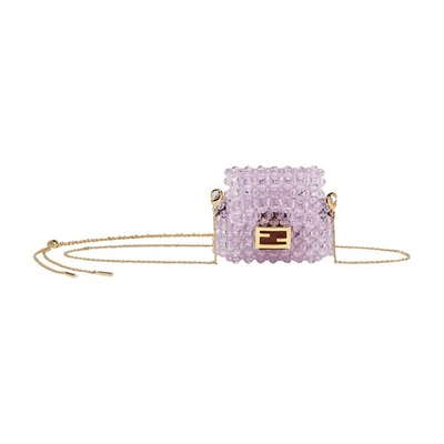 Fendi Pico Baguette Charm In Purple