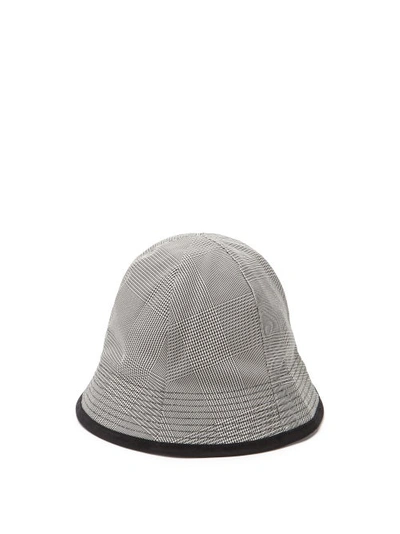 Marni Prince Of Wales-check Twill Bucket Hat In Grey