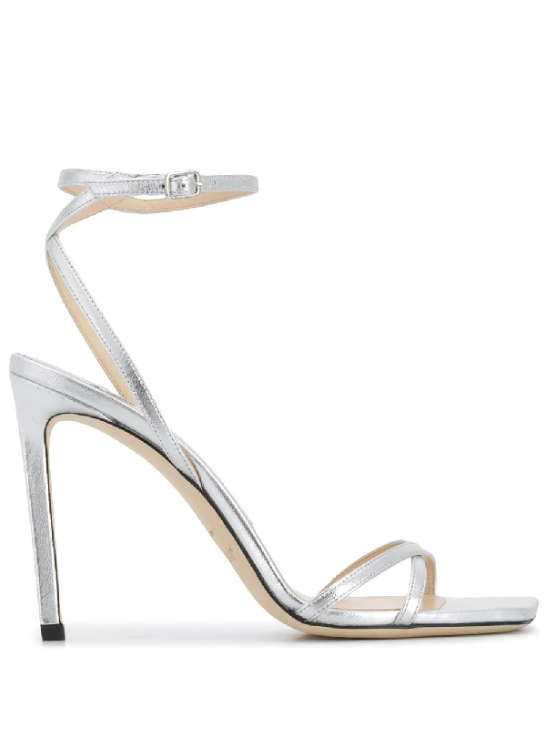 jimmy choo silver sandals sale