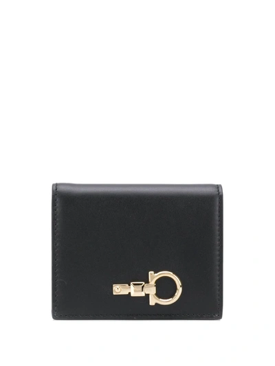 Ferragamo Structured Wallet In Black