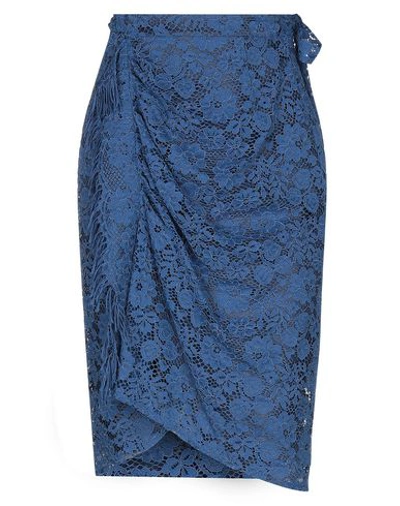 Pinko Midi Skirts In Blue