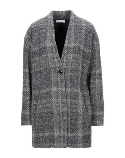 Le Tricot Perugia Overcoats In Light Grey