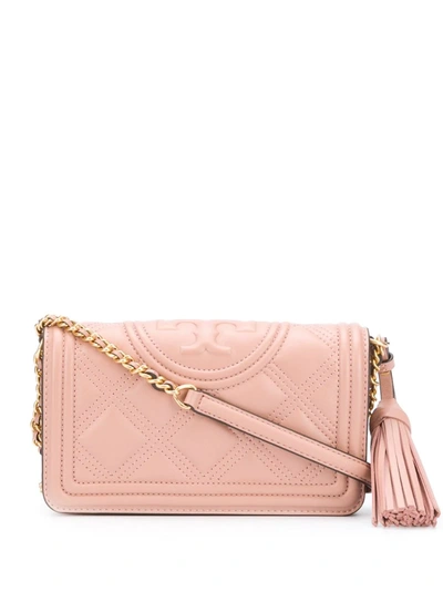 Tory Burch Fleming Soft Wallet Crossbody Bag In Pink