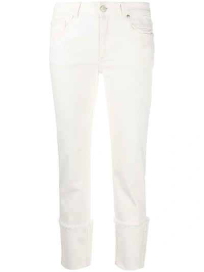 Dorothee Schumacher Slim-fit Cropped Trousers In White