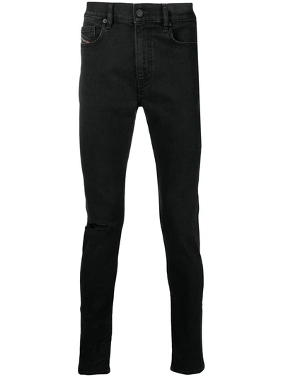 Diesel D-istort-x Skinny Jeans In Black