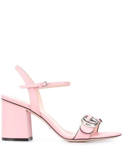 Gucci Gg Marmont Sandals In Pink