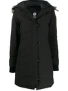 Canada Goose Lorette Padded Parka In Black