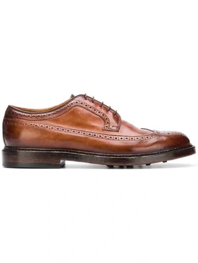 Officine Creative Classic Derby Shoes In Brown