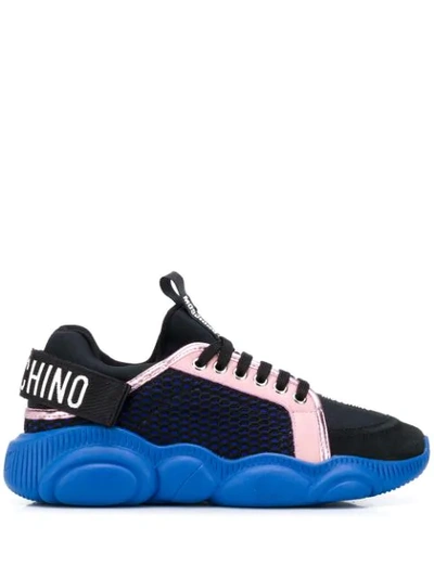 Moschino Chunky Sole Sneakers In Black