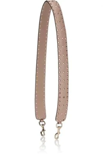 Valentino Garavani Rockstud Leather Guitar Strap For Handbag