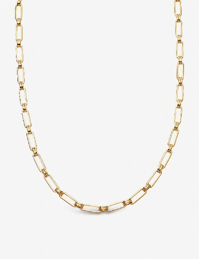 Missoma Womens Gold Aegis 18ct Gold-plated Brass Chain Necklace
