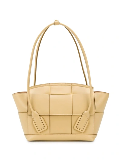 Bottega Veneta Arco Leather Tote Bag In Yellow