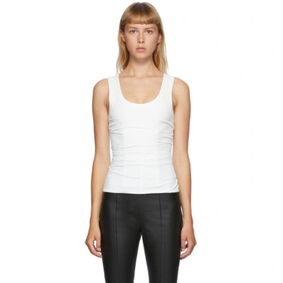 Alexander Wang White Bodycon Tank Top In 100 White