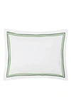 Matouk Essex Cotton Percale Sham In Green